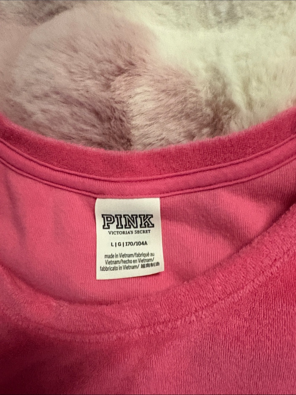 PINK Victoria's Secret Hot Pink Short-Sleeve Ruched Side terrycloth dress - Picture 2 of 6